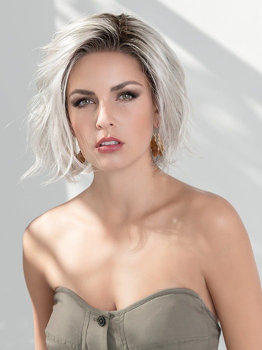 ESPRIT SOFT by ELLEN WILLE in SILVER BLONDE ROOTED 60.1001.24  | Pearl White and Winter White with Lightest Ash Blonde Blend and Shaded Roots