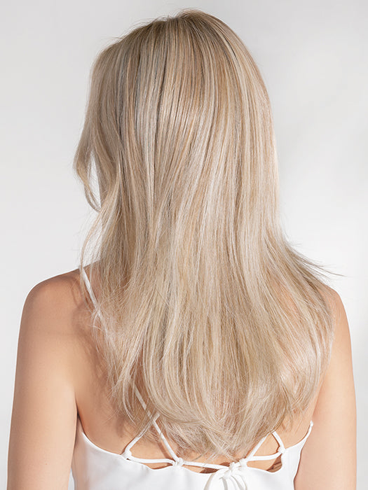 MIRAGE DELUXE by ELLEN WILLE in CHAMPAGNE-ROOTED 24.25.20 | Lightest Ash Blonde and Lightest Golden Blonde with Light Strawberry Blonde Blend and Shaded Roots