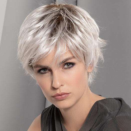 GILDA by ELLEN WILLE in ICE BLONDE SHADED 60.1001.16 | Pearl White and Winter White with Medium Blonde and Shaded Roots