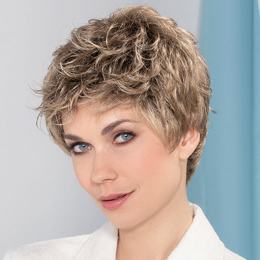 LINA SMALL by ELLEN WILLE in DARK SAND SHADED 12.26.14 | Lightest Brown and Light Golden Blonde with Medium Ash Blonde Blend and Shaded Roots