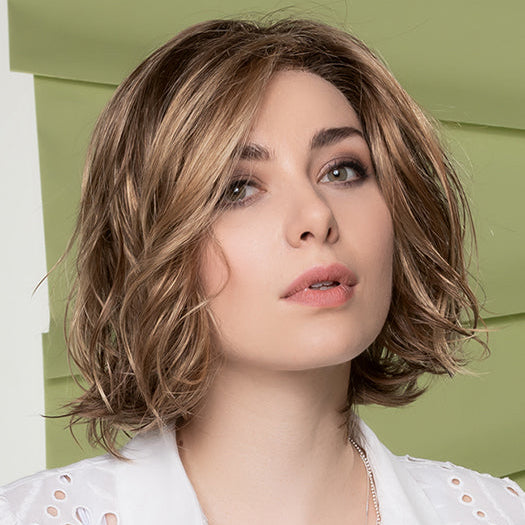 NOLA by ELLEN WILLE in BERNSTEIN MULTI SHADED 12.26.27 | Lightest Brown, Light Golden Blonde, and Dark Strawberry Blonde Blend with Shaded Roots