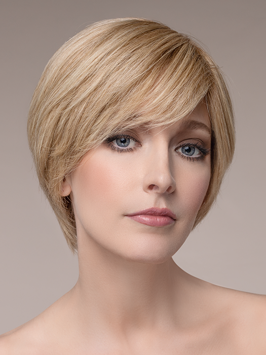 AWARD by ELLEN WILLE in SANDY BLONDE ROOTED 16.22.20 | Medium Blonde, Light Neutral Blonde, and Light Strawberry Blonde Blend with Shaded Roots