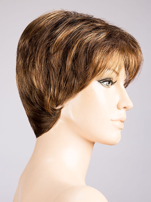 HAZELNUT ROOTED 830.31.6 | Medium Brown Blended with Light Auburn and Light Reddish Auburn with Dark Brown Blend and Shaded Roots
