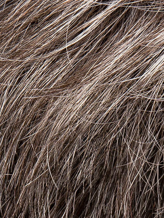 SALT/PEPPER ROOTED 39.51.44 | Darkest Brown and Black/Dark Brown with Grey Blend and Shaded Roots