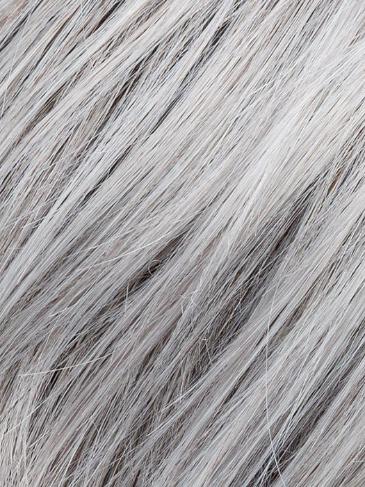 METALLIC GREY ROOTED 60.51.44 | Pearl White, Darkest/Lightest Brown, and Dark Brown with Grey Blend with Shaded Roots
