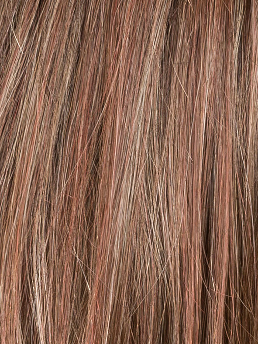 CHOCOLATE ROOTED 830.27.33 | Medium Brown, Light Auburn, Dark Strawberry Blonde, and Dark Auburn Blend with Dark Shaded Roots