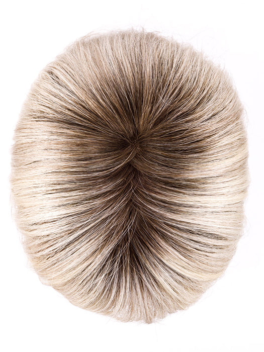 SILVER BLONDE ROOTED 60.23 | Pearl White and Lightest Pale Blonde Blend with Shaded Roots