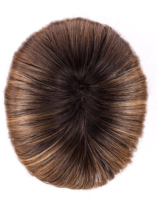 TOBACCO ROOTED 8.27.26 | Medium Brown, Dark Strawberry Blonde, and Light Golden Blonde Blend with Shaded Roots