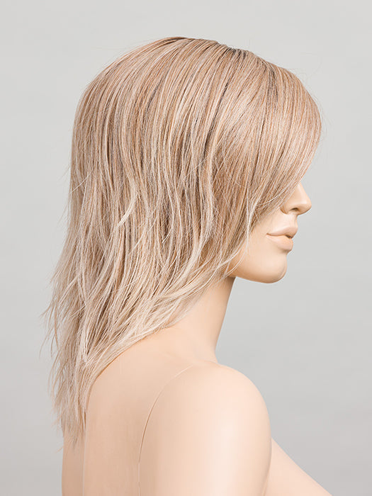 CANDY BLONDE LIGHTED 101.27.60 | Pearl Platinum, Dark Strawberry Blonde and Pearl White with Highlights Throughout and Concentrated in the Front with Shaded Roots
