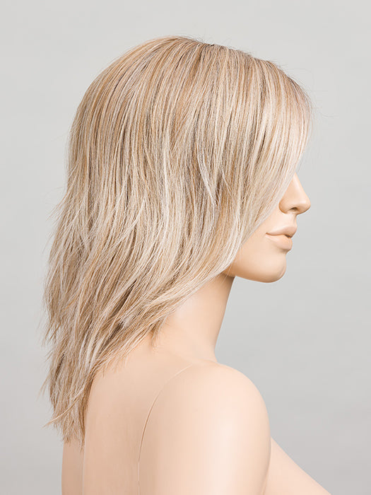 PEARL BLONDE ROOTED 101.20.25 | Pearl Platinum Blended with Light Strawberry Blonde and Lightest Golden Blonde with Shaded Roots