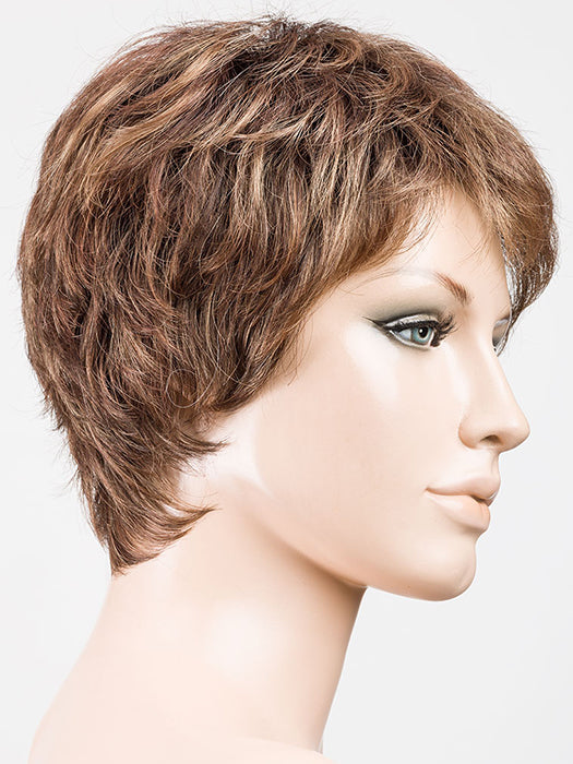 HOT MOCCA ROOTED 830.27.33 | Medium Brown, Light Auburn, Dark Strawberry Blonde, and Dark Auburn Blend with Shaded Roots