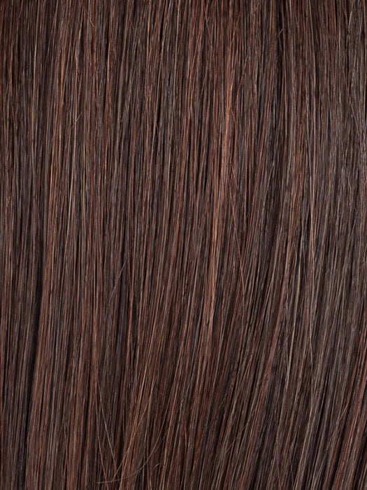 DARK CHOCOLATE ROOTED 4.33 | Darkest Brown Blended with Dark Auburn with Shaded Roots