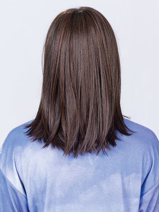 JACKY by Ellen Wille in DARK CHOCOLATE ROOTED 4.33 | Darkest Brown Blended with Dark Auburn with Shaded Roots