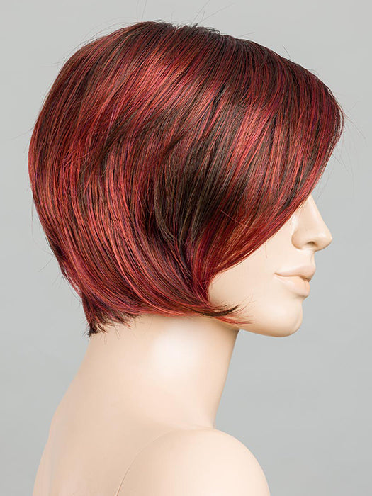 FLAME ROOTED 132.133.6 | Granat Red and Red Violet with Dark Brown Blend and Shaded Roots