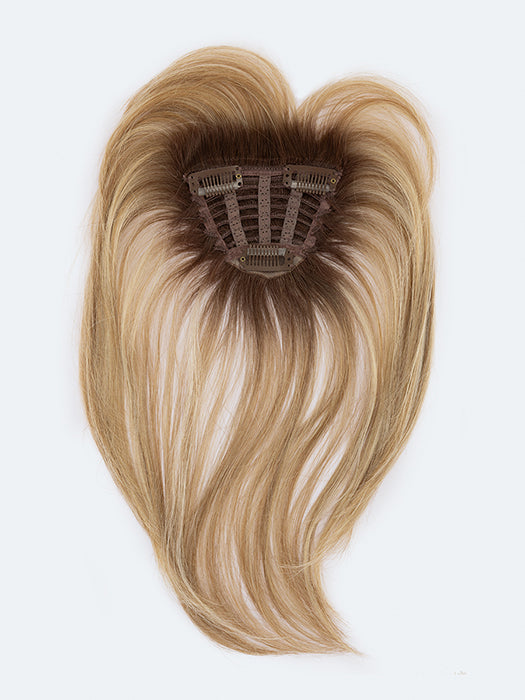 LEMON II in SANDY BLONDE ROOTED 16.22.20 | Medium Blonde, Light Neutral Blonde, and Light Strawberry Blonde Blend with Shaded Roots