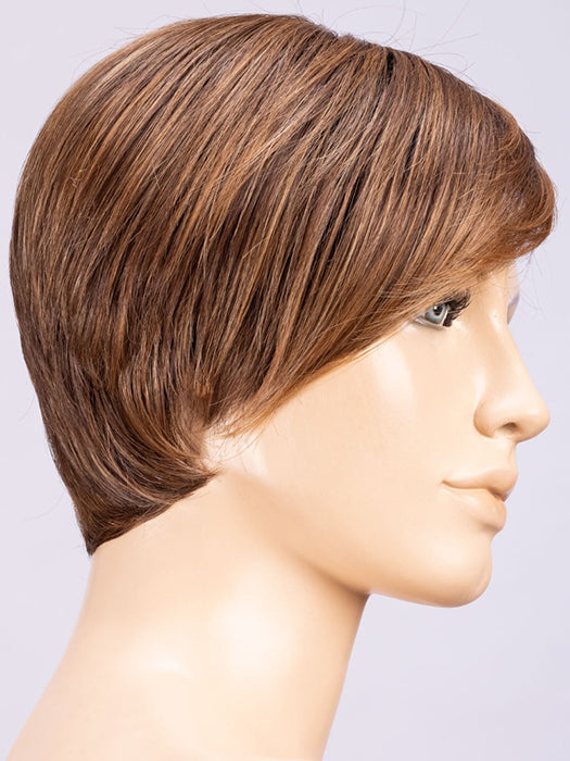 CHOCOLATE ROOTED 830.27.6 | Medium and Dark Brown with Light Auburn and Dark Strawberry Blonde Blend with Shaded Roots