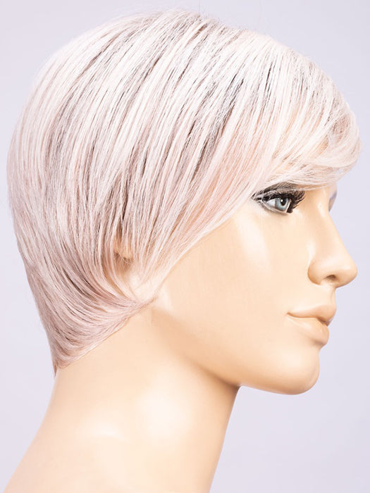 PASTEL ROSE ROOTED | Pearl Platinum and Lightest Ash Blonde with Rose Pink Blend and Shaded Roots