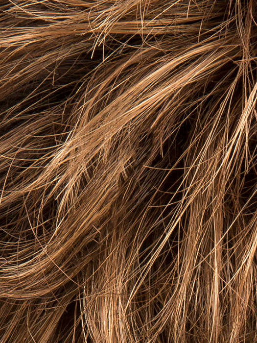 MOCCA ROOTED 830.27.6 |Medium and Dark Brown with Light Auburn and Dark Strawberry Blonde Blend with Shaded Roots