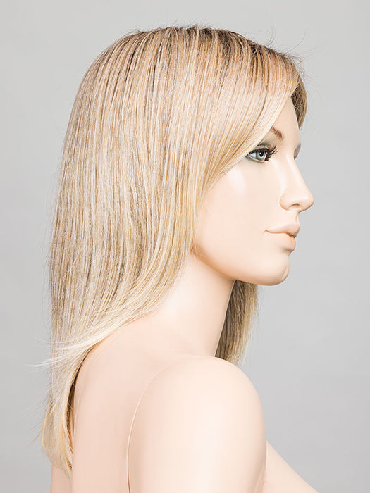 SAHARA-BEIGE-SHADED 16.22.20 | Medium Golden Blonde, Light Strawberry Blonde, and Light Ash Blonde blend with dark shaded roots