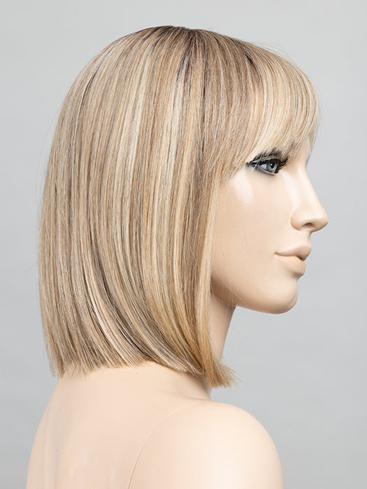 CARAMEL ROOTED 20.14.26 | Light Strawberry Blonde and Medium Ash Blonde with Light Golden Blonde Blend  and Shaded Roots
