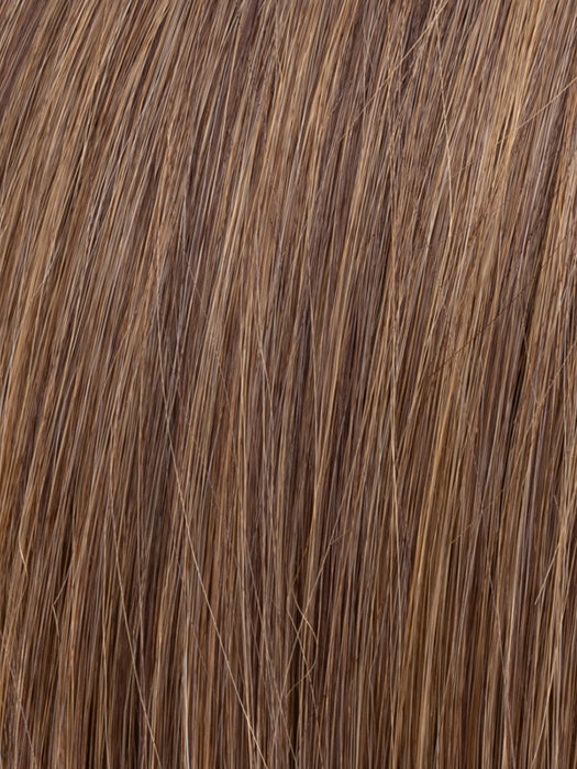 HOT MOCCA ROOTED 830.27.33 | Medium Brown, Light Auburn, Dark Strawberry Blonde, and Dark Auburn Blend with Shaded Roots