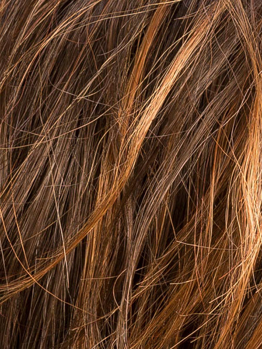 HAZELNUT ROOTED 830.28.6 | Medium Brown blended with Light Auburn, Ligth Copper Red and Dark Brown Blend with Shaded Roots