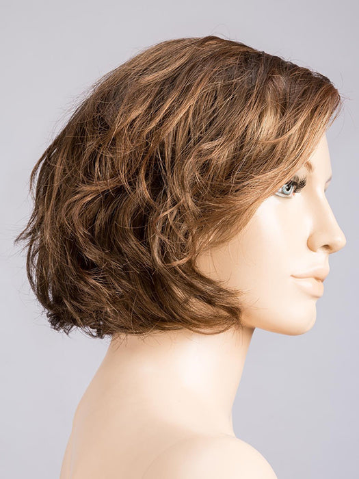 TOBACCO LIGHTED 830.26.27 | Medium Brown Blended with Light Auburn, Dark Strawberry Blonde Blend with Light Golden Blonde Highlights throughout and concentrated in the front