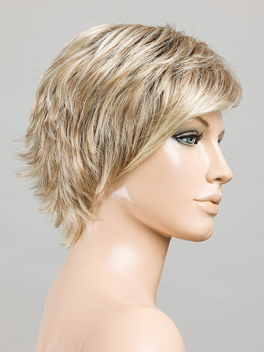CHAMPAGNE ROOTED 22.25.20 | Light Neutral Blonde, Lightest Golden Blonde, and  Light Strawberry Blonde Blend with Shaded Roots