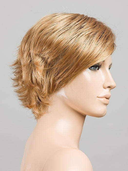 TOFFEE BLONDE ROOTED 27.20 | Dark Strawberry Blonde with Light Strawberry Blonde Blend and Shaded Roots