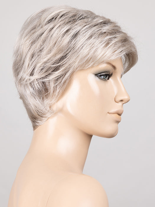 SILVER BLONDE ROOTED 60.24 | Pearl White and Lightest Ash Blonde Blend with Shaded Roots