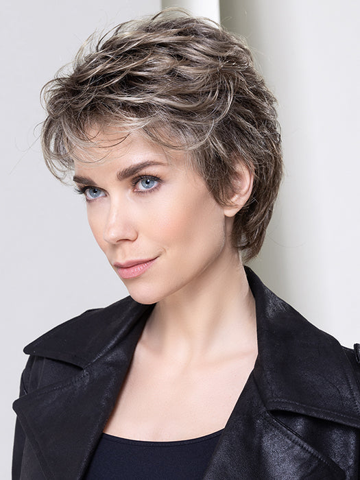 PRIMA SOFT by ELLEN WILLE in DARK SAND SHADED 14.24.12 | Lightest Brown and Medium Ash Blonde with Light Neutral Blonde Blend and Shaded Roots