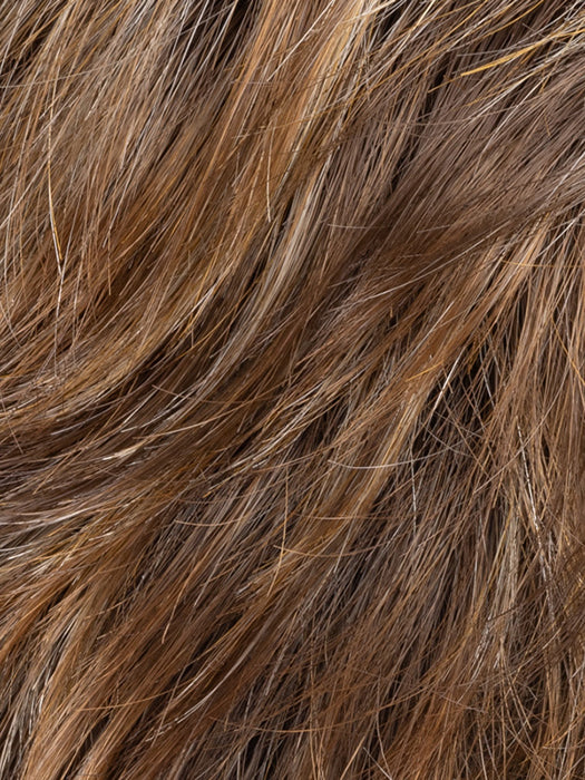 NUT MULTI SHADED 830.26.27 | Medium Brown, Dark Strawberry Blonde, and Light Golden Blonde Blend with Shaded Roots
