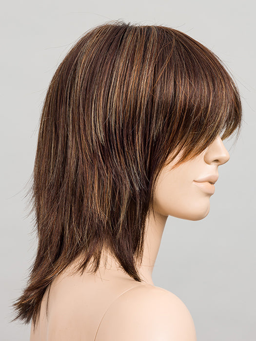 CAPPUCCINO MIX 6.26.29 | Dark Brown with Light Golden Blonde and Copper Red Blend