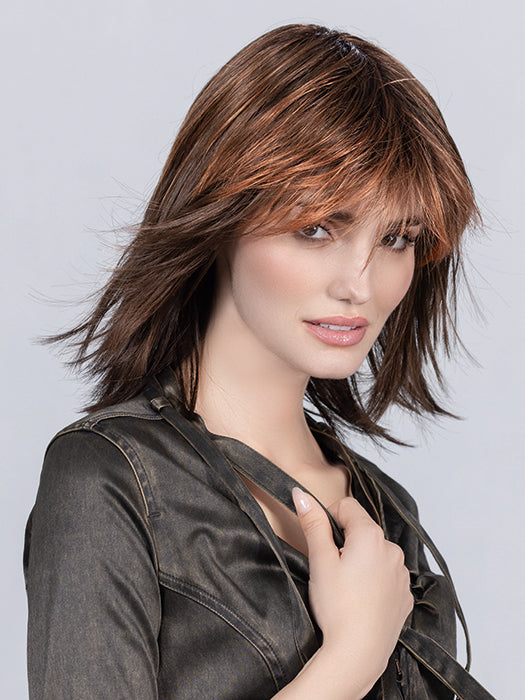 RAINBOW by Ellen Wille in HOT HAZELNUT ROOTED 28.830.6 | Light Copper Red and Medium Brown Blended with Light Auburn and Dark Brown with Shaded Roots