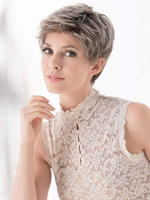 SPA SOFT by ELLEN WILLE in SAND-MULTI-ROOTED 24.14.12 | Lightest Ash Blonde and Medium Ash Blonde with Lightest Brown Blend and Shaded Roots