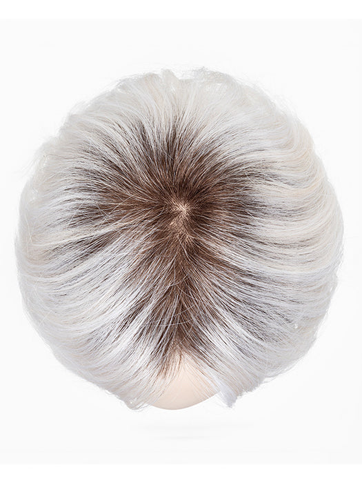 PLATIN BLONDE ROOTED 1001.23.60 | Winter White and Lightest Pale Blonde with Pearl White Blend and Shaded Roots
