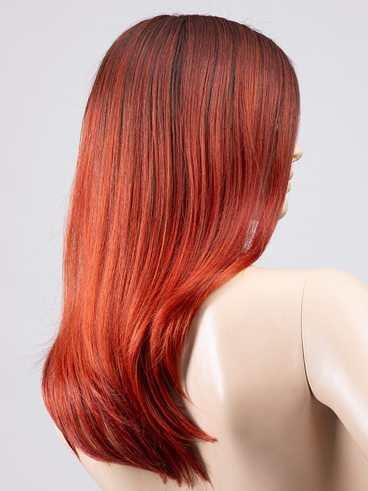 FIRESTORM TIPPED 132.130.33 | Granat Red, Deep Copper Brown and Dark Auburn Blend with Lighter Tipped Ends and Shaded Roots