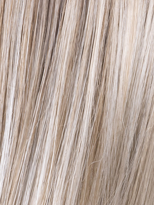 IVORY BLONDE TIPPED 101.15.12 | Pearl Platinum and Light Ash Blonde with Lightest Brown Blend and Lighter Tipped Ends with Shaded Roots