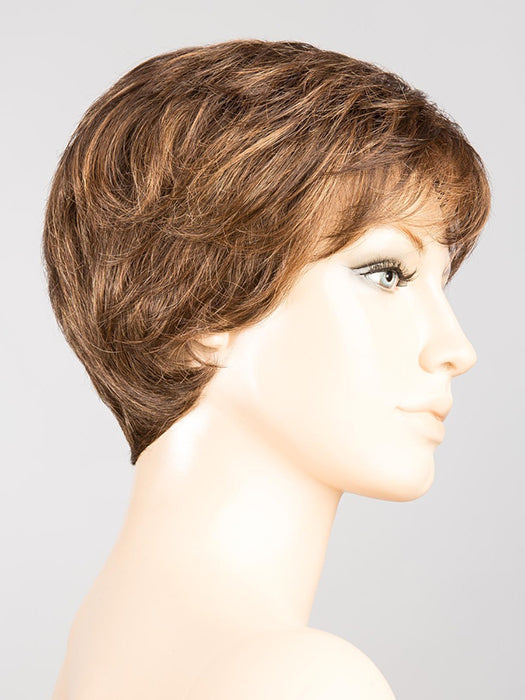 TOFFEE BROWN MIX 830.27.6 | Medium and Dark Brown with Light Auburn and Dark Strawberry Blonde Blend with Shaded Roots