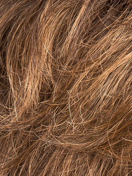 TOFFEE BROWN MIX 830.27.6 | Medium and Dark Brown with Light Auburn and Dark Strawberry Blonde Blend with Shaded Roots
