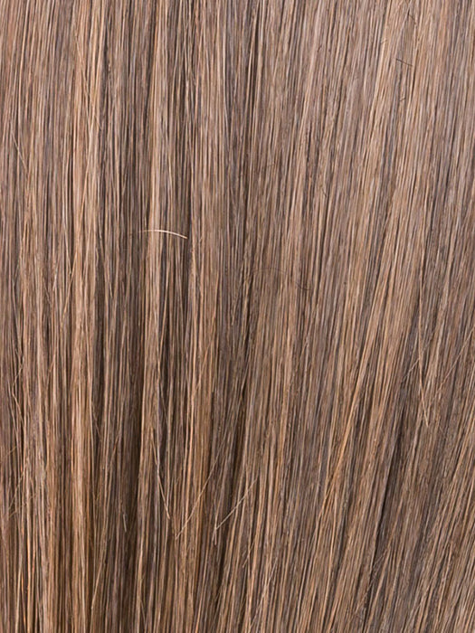 CHOCOLATE ROOTED 830.27.6 | Medium and Dark Brown with Light Auburn and Dark Strawberry Blonde Blend with Shaded Roots