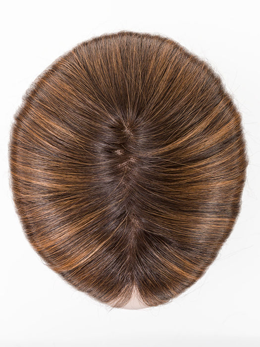 HAZELNUT ROOTED 830.31.6 | Medium Brown Blended with Light Auburn and Light Reddish Auburn with Dark Brown Blend and Shaded Roots