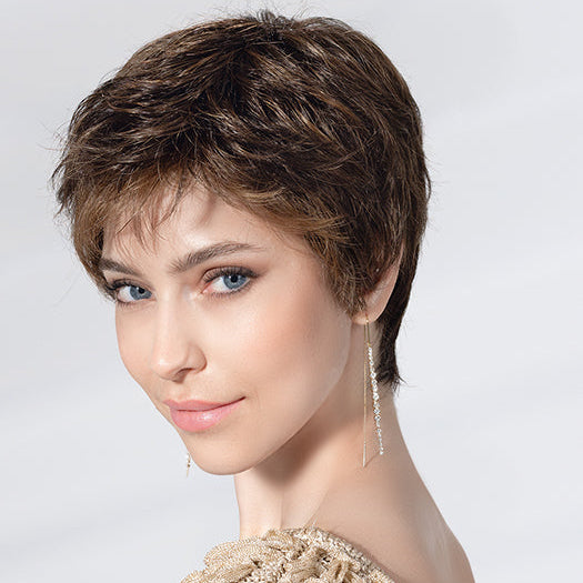 SPA SOFT by Ellen Wille in CHOCOLATE ROOTED 6.830 | Dark Brown and Medium Brown with Light Auburn Blend with Shaded Roots