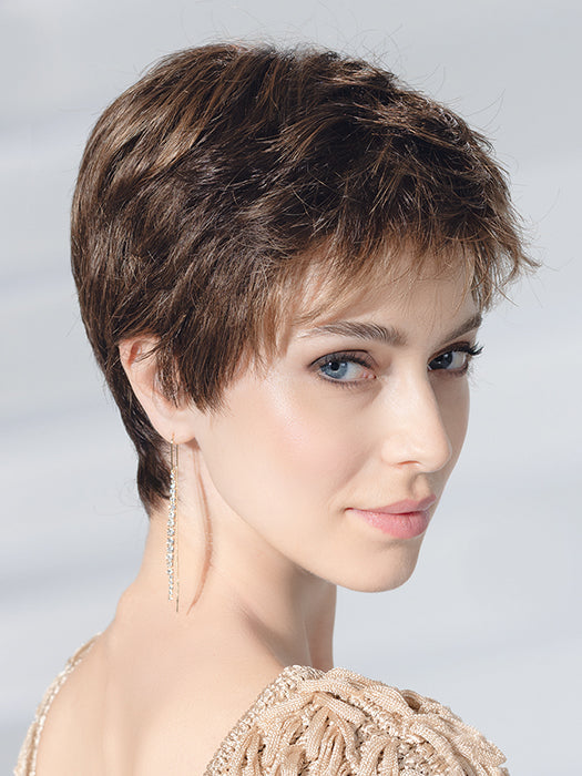 SPA SOFT by Ellen Wille in CHOCOLATE ROOTED 6.830 | Dark Brown and Medium Brown with Light Auburn Blend with Shaded Roots