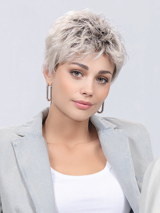 TAB by Ellen Wille in PLATIN BLONDE ROOTED 1001.23.60 | Winter White and Lightest Pale Blonde with Pearl White Blend and Shaded Roots