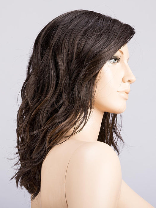 ESPRESSO TIPPED 2.4.8 | Black/Dark Brown with Darkest Brown Blend and Medium Brown Highlights  with Lighter Tipped Ends and Shaded Roots