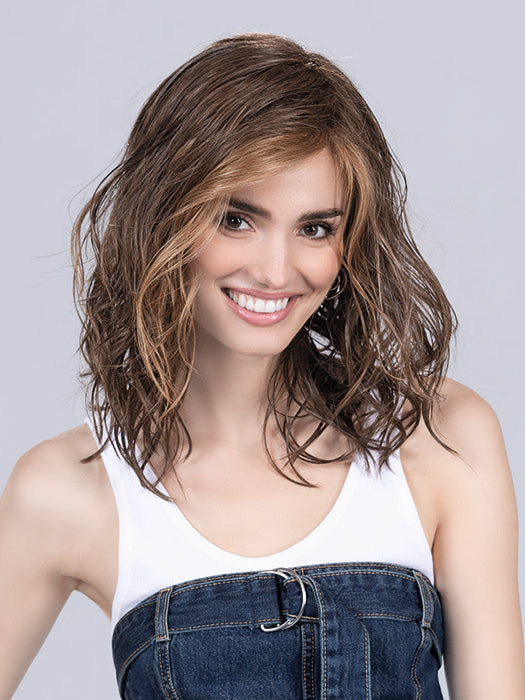 TABU by Ellen Wille in MOCCA LIGHTED 830.9.16 | Medium Brown Blended with Light Auburn,  Medium Warm Brown and Medium Blonde Blend with Highlights Throughout and Concentrated in the Front