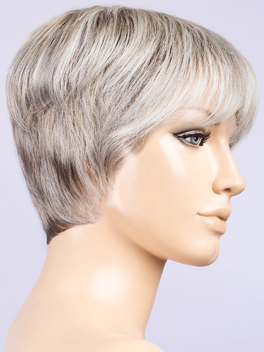 METALLIC BLONDE SHADED 60.101.51 | Pearl White, Pearl Platinum with Dark and Lightest Brown and Grey Blend with Shaded Roots