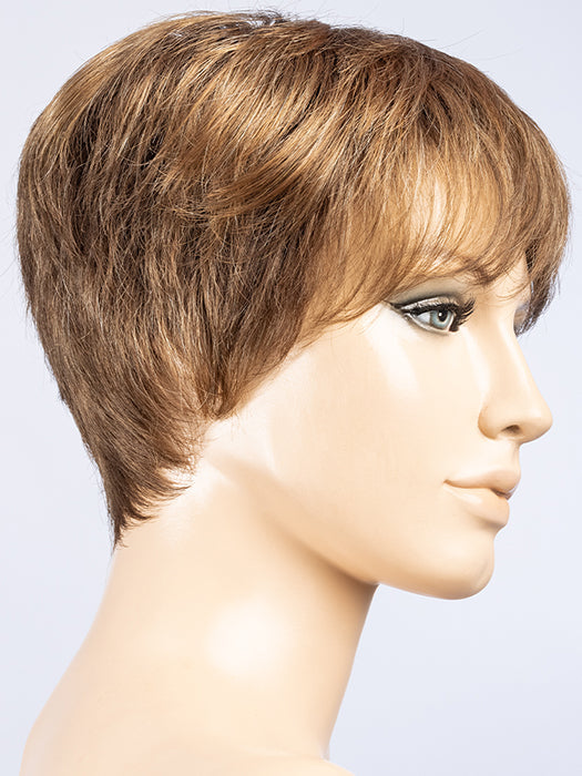 TOFFEE BROWN SHADED 830.12.20 | Medium Brown Blended with Light Auburn and Lightest Brown and Light Strawberry Blonde Blend with Shaded Roots
