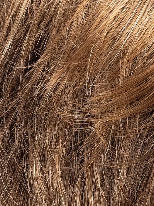 TOFFEE BROWN SHADED 830.12.20 | Medium Brown Blended with Light Auburn and Lightest Brown and Light Strawberry Blonde Blend with Shaded Roots